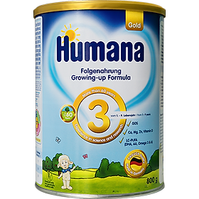 Sữa Humana Gold 3 800 gr sữa công thức cho bé từ 1-9 tuổi