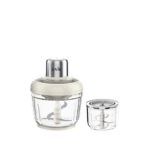 Máy xay thịt UNIE UM366, công suất 400W, 2 cối thủy tinh tiện lợi, động cơ đồng cao cấp; xay thịt, đánh ruốc, bóc tỏi tiện lợi; hàng chính hãng bảo hành 12 tháng