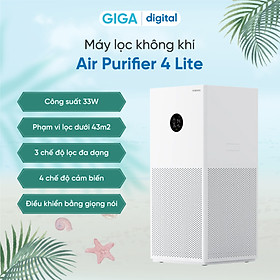 Mua Máy lọc không khí Xiaomi Mi Air Purifier 4 Lite - Bản quốc tế - Hàng nhập khẩu