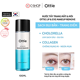 Nước tẩy trang mắt và môi Ottie Lip & Eye Makeup Remove