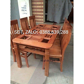 Mua Bàn ăn 6 ghế gỗ xoan mẫu 3