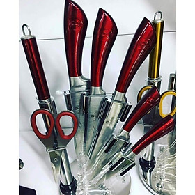 Mua Bộ Dao 8 Món BERLINGER HAUS  Chất Liệu Thép Không Gỉ Nguyên Khối Bền Đẹp  Nhập Đức  BH 12 Tháng - Đỏ