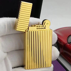 Mua Vỏ Hột Quẹt Bật Lửa Upon Xăng Đá DX06V Họa Tiết Vàng Kẻ Dọc Đẹp Độc Lạ - Dùng Xăng Bấc Đá Cao Cấp