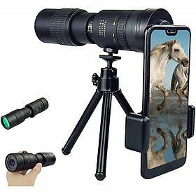 Portable Monocular Telescope Super Telephoto Zoom 10-300X40mm Tripod Clip Night Vision