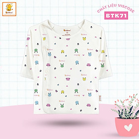 Combo 5 áo sơ sinh tay dài cài lệch đủ màu cho bé