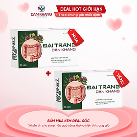 Viên Uống Chăm Sóc Hệ Tiêu Hóa Hỗ Trợ Triệu Chứng Viêm Đại Tràng Tăng Cường Tiêu Hóa - Đại Tràng Dân Khang Hộp 30 viên
