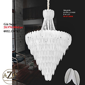 ĐÈN THẢ TRẦN PHA LÊ / ĐÈN THÔNG TẦNG TRANG TRÍ PHÒNG KHÁCH / PHÒNG NGỦ / CẦU THANG / KHÔNG GIAN SANG TRỌNG AZP-2170 phong cách đương đại, hàng nhập khẩu AZP