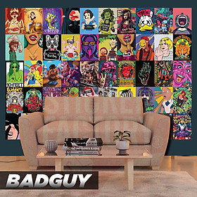 Mua BAD GUY - Set 50 Poster A4 dán tường trang trí decor quán nhà cửa - STICKER FACTORY