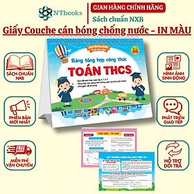 Sách - Bộ Lịch Bảng Tổng Hợp Công Thức Toán THCS - Phiên Bản 5.0