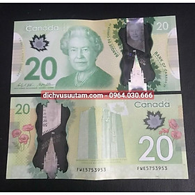 Mua Tờ Canada polymer 20 dollars hình ảnh nữ hoàng Elizabeth II