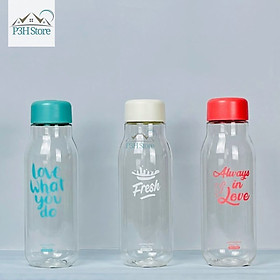 Bình nước nhựa lock&lock milky dung tích 500ml bpa free hap654