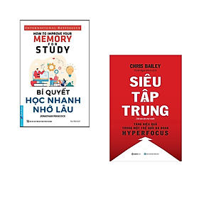 Combo Sách Giáo Dục Hiệu Quả Bí Quyết Học Nhanh Nhớ Lâu  Siêu Tập Trung Tặng Bookmark