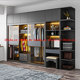 Mua   Miễn phí vận chuyển & lắp đặt   Tủ quần áo cánh kính Ohaha - TCK002