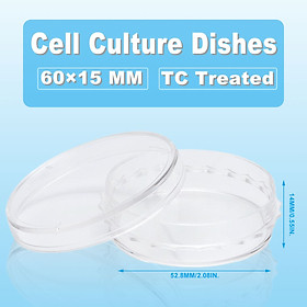 10 chiếc Đĩa nuôi cấy tế bào, tiệt trùng (Cell Culture Dishes)nhập khẩu chính Hãng Biologix-USA