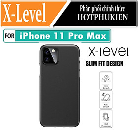 Ốp lưng nhám siêu mỏng 0.18mm cho iPhone 11 Pro Max hiệu X-Level Wings Case (bảo vệ viền, chống trầy cực tốt, chất liệu cao cấp, viền bảo vệ camera dày 0.3mm) - Hàng nhập khẩu