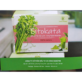 Bột Cần Tây Sitokata Nhật Bản - Giảm Cân - Đẹp Da (Tặng Kèm chai và Cẩm Nang Giảm Cân )