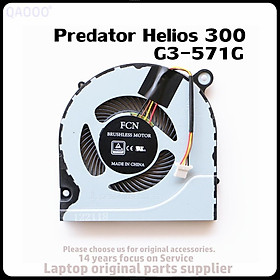 Laptop CPU COOLING FAN For Acer Predator Helios 300 G3-571 G3-571G G3-572G G3-573G CPU Cooling Fan FCN DFS541105FC0T FJN1