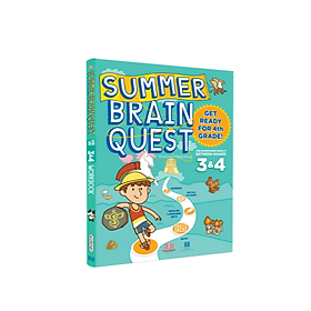 Sách summer brain quest 3&4 phát triển tư duy iq cho bé - in màu ( tiếng anh, 8 - 9 tuổi )