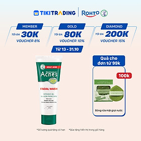 Sữa rửa mặt ngăn ngừa mụn dạng gel Acnes 25+ Facial Wash 100g