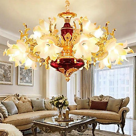 Mua Đèn chùm KAIRINA 15 tay phong cách Châu Âu hàng chuẩn đẹp - kèm bóng LED chuyên dụng (ảnh thật 100%)