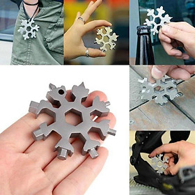 Mua Móc Khoá Cờ Lê Thép Đa Năng 18 In 1  Hình Bông Tuyết Bát Giác Đa Chức Năng Nhỏ Gọn Bỏ Túi  Lục Giác Cầm Tay