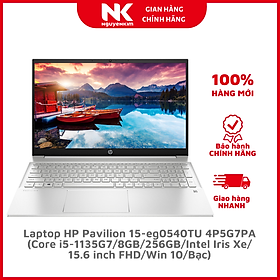 Mua Laptop HP Pavilion 15-eg0540TU 4P5G7PA (Core i5-1135G7/8GB/256GB/Intel Iris Xe/15.6 inch FHD/Win 10/Bạc) - Hàng chính hãng