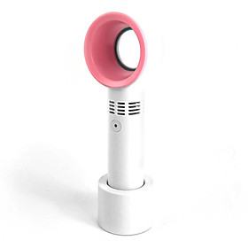 Quạt Mini Cầm Tay Không Cánh KC1 Để Bàn Nhỏ Gọn 3 Tốc Độ Gió Pin 10 Tiếng, Động Cơ Êm Ái, Không Gây Ồn, Có Thể Mang Lên Lớp Học, Văn Phòng, Sử Dụng Pin Sạc, Cổng Sạc Usb Tiện Lợi, Có Đế Gắn Để Bàn, Nhiều Màu Sắc