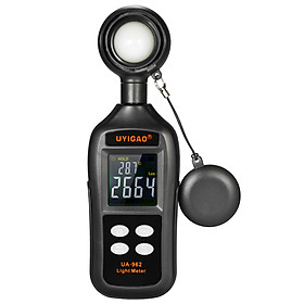 UYIGAO Mini Digital Lux Meter LCD Display Handheld Illuminometer Luminometer Photometer Luxmeter Light Meter 0-200000