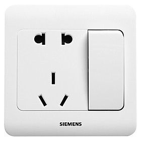 Ổ Điện Dán Tường 5 Lỗ Kèm Công Tắc SIEMENS 5UB01081CC1