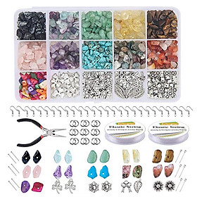 933x Jewelry Making Supplies Stone Beads for Earring Beginners Starter Making