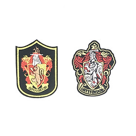 Set 2 sticker ủi áo huy hiệu Harry Potter 