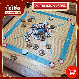 Bộ Cờ Búng Bàn Gỗ Urra Carrom Thiết Kế Độc Đáo Vui Nhộn Chất Liệu An Toàn