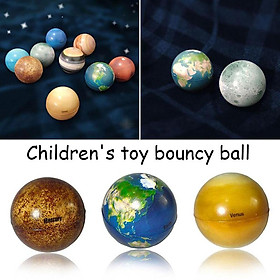 Hình ảnh Review Soft Planet Bouncy Ball Relieve Tension for Kids Universe Elastic Planetary