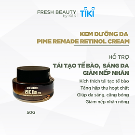 Kem dưỡng Pime Remade Retinol Cream hỗ trợ tái tạo da, dưỡng sáng, giảm thâm nám, giảm lão hóa 50g