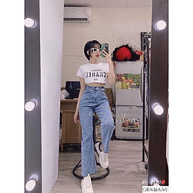 Quần bò suông trơn basic size S M L