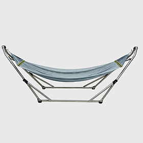 Mua Bộ khung võng Xếp Thái Sơn ống tròn - đầu cong relax (Chất liệu inox) + võng lưới