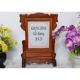 Khung hình thờ gỗ Hương trơn 20 x 25