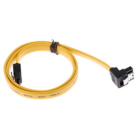90 Degree Right-Angle SATA III Cable 6.0Gbit/s With Locking Latch