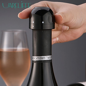 Uareliffe Circle Joy Mini Champagne Nắp đậy chai rượu Thiết kế khóa xoay , hút chân không hiệu quả bảo quản lâu dài , Dụng cụ giữ rượu
