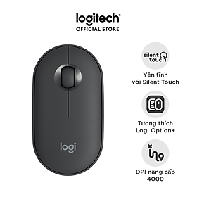 Hình ảnh Chuột Bluetooth Logitech Pebble Mouse 2 M350s - Hàng chính hãng