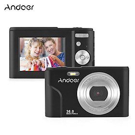 Andoer Digital Camera 36MP 1080P 2.4-inch IPS Screen 16x Zoom Self-Timer 128GB Extended Memory Face Detection