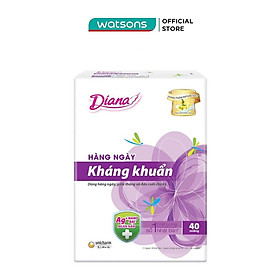 Hình ảnh Băng Vệ Sinh Diana Sensi Hằng Ngày Kháng Khuẩn 40 Miếng Thêm 4 Miếng