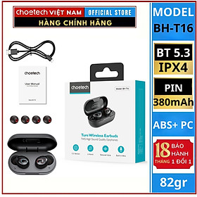 Mua Tai Nghe Choetech BH-T16 Bluetooth True Wireless  (Hàng chính hãng)