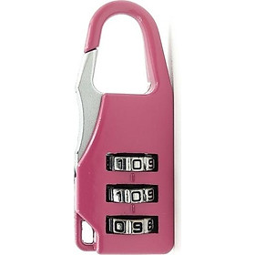 Ổ Khóa Mật Khẩu 3 Số Dọc Moshi 0028 - Màu Hồng