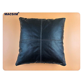 Gối tựa lưng, tựa đầu đa năng, gối sofa cao cấp Macsim kích thước 40cm x 40cm màu đen