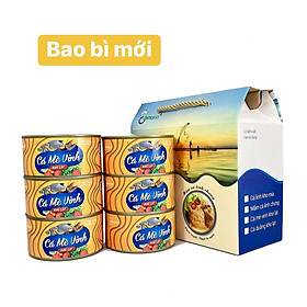 Thùng (06 hộp) Cá Mè Vinh kho lạt (210gr) - Antesco - Cá kho đóng hộp 210 gram, thực phẩm đóng hộp ăn liền (Đặc sản miền tây)