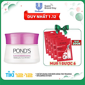 Kem Dưỡng Trắng Da Kiềm Dầu Ban Ngày Pond's Flawless Radiance Derma+ (50g)