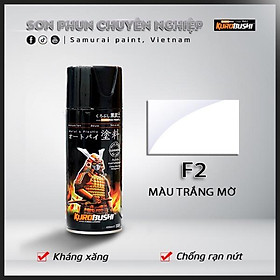 Sơn xịt Samurai Kurobushi - MÀU TRẮNG MỜ F2 (400ml)