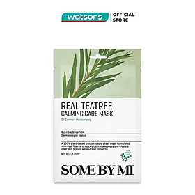 Mặt Nạ Giấy Some By Mi Chiết Xuất Tràm Trà Real Teatree Calming Care Mask 20g