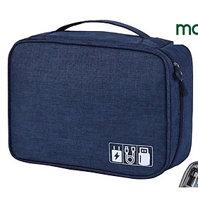 Mua Hộp Túi Vải Đựng Phụ Kiện Công Nghệ Đa Năng Nhiều Ngăn Chống Thấm Nước Túi Phụ Kiện Du Lịch Cho Cáp Sạc Di Động  Sạc Dự Phòng  Điện Thoại  Tai Nghe  Thẻ Nhớ - Hàng Chính Hãng